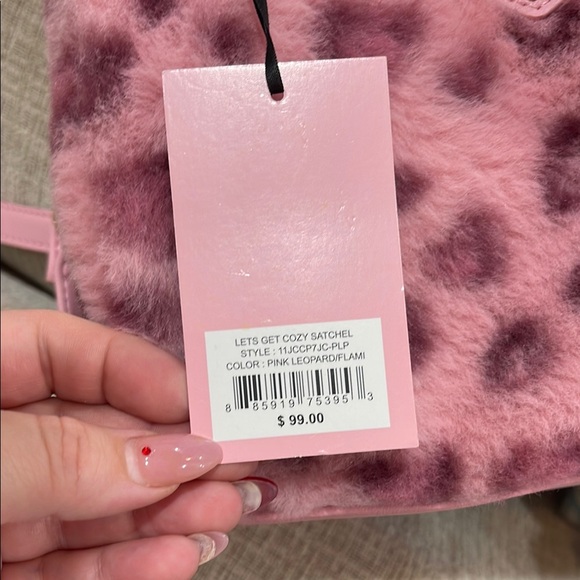 Pink Faux Fur Handbag - Picture 6 of 6